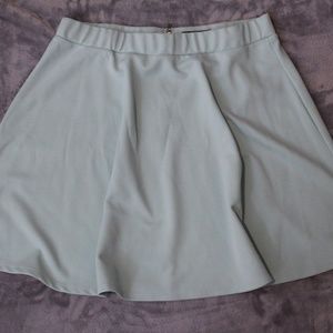 Mint Textured Skater Skirt